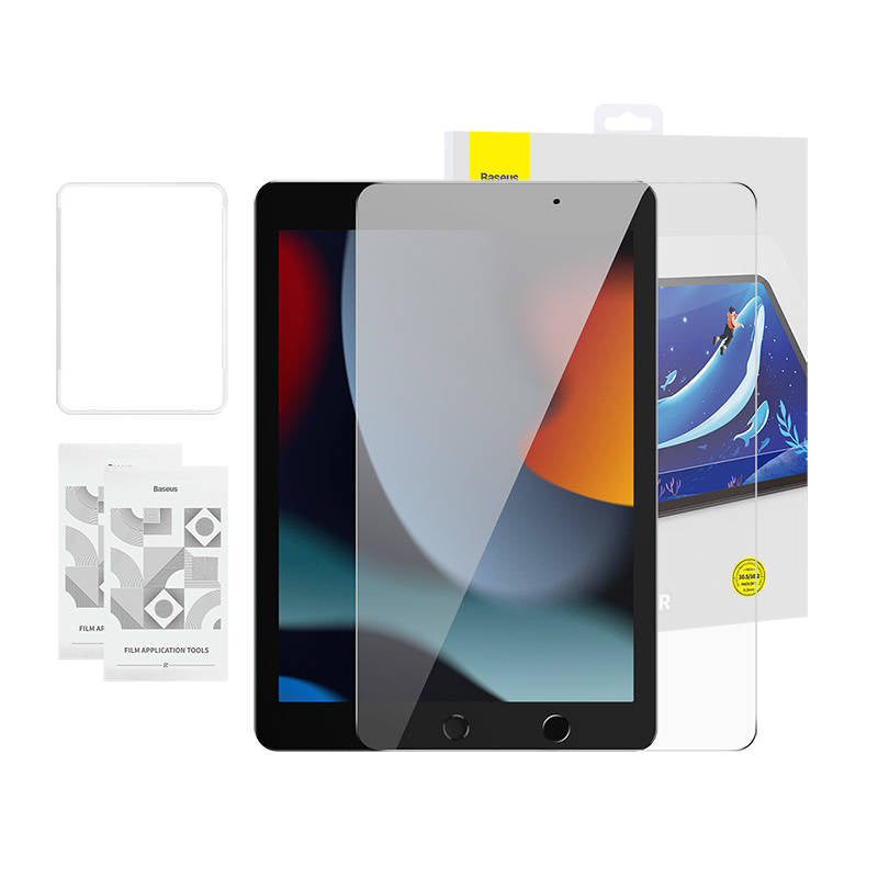 Hærdet glas Baseus Crystal 0, 3 mm til iPad Pro/Air3/ 10, 2 " iPad 7/8/9 (2 st.) + rengøringsset