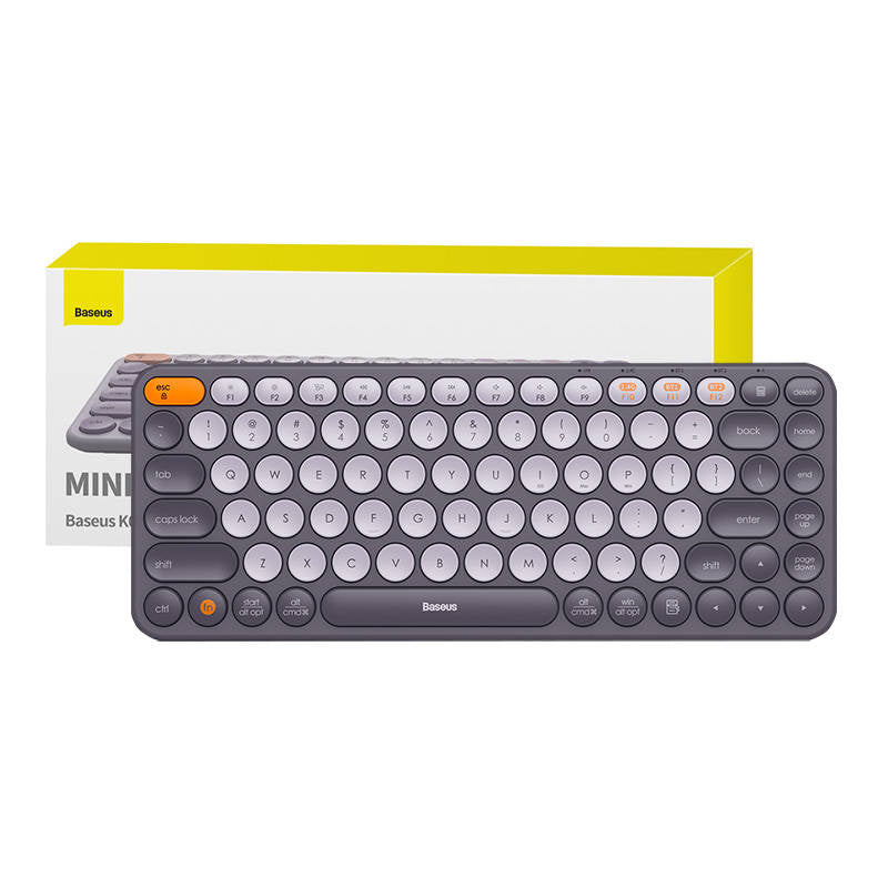 Baseus K01A Trådløst tri-mode Keyboard Frosted Gray