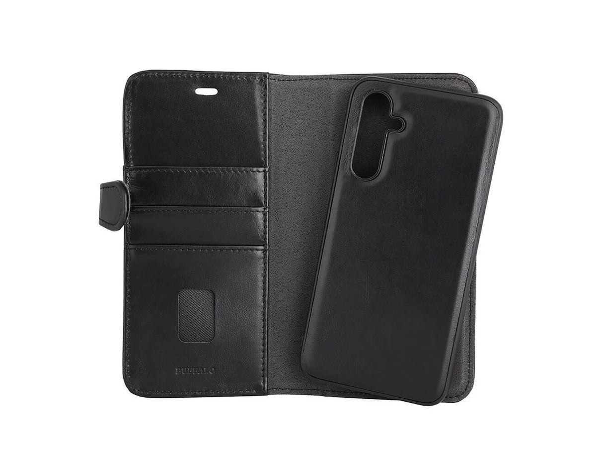 Buffalo Wallet Case Leather 2-in-1 Black - Samsung A35 5G