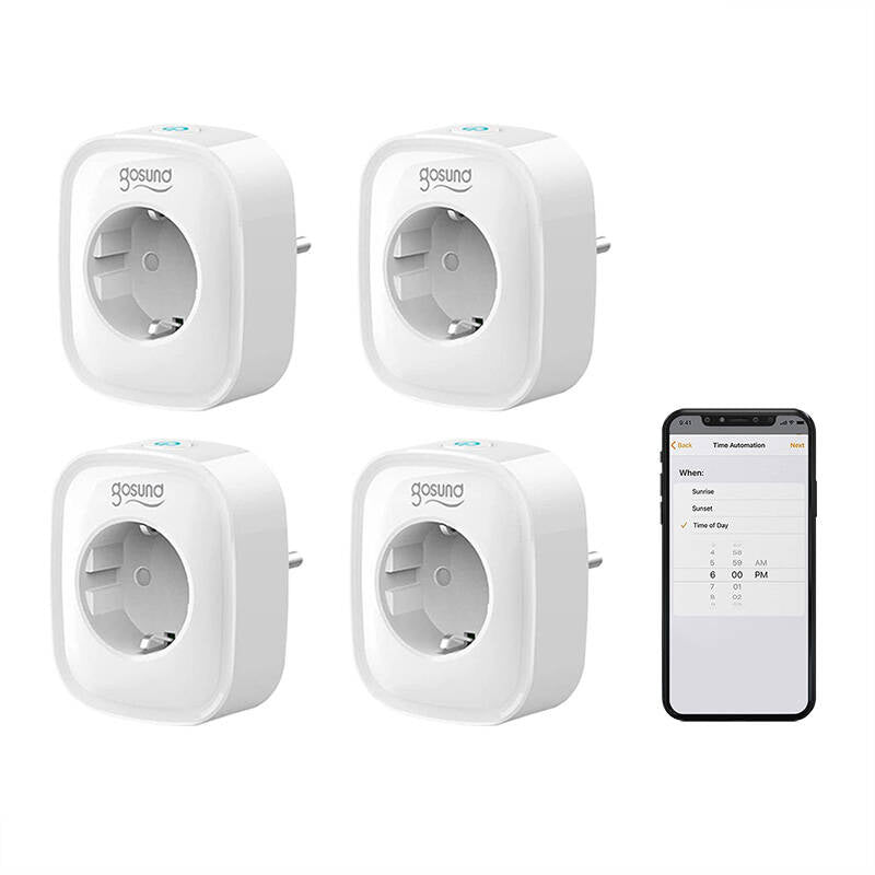Smart stikkontakt WiFi Gosund SP1 (4-pakke) Tuya
