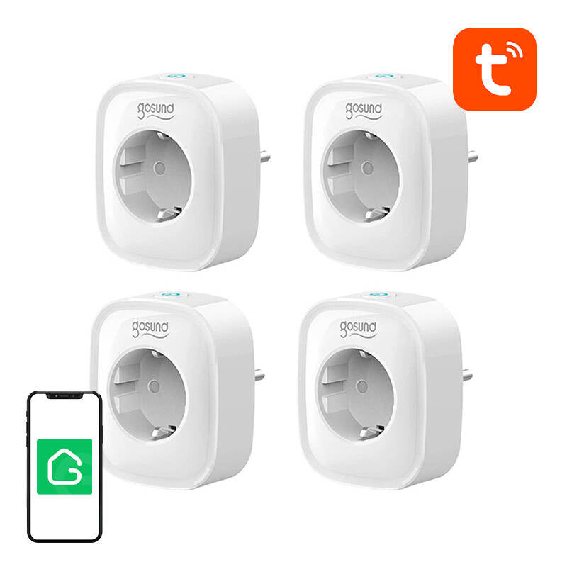 Smart stikkontakt WiFi Gosund SP1 (4-pakke) Tuya