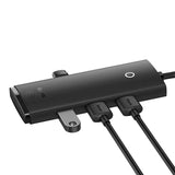 HUB Adapter 4-Port USB-C Baseus OS-Lite 25cm (Sort)