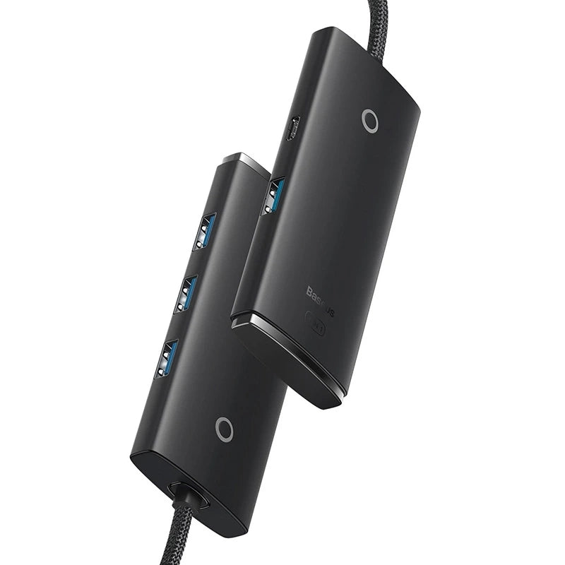HUB Adapter 4-Port USB-C Baseus OS-Lite 25cm (Sort)