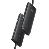 HUB Adapter 4-Port USB-C Baseus OS-Lite 25cm (Sort)