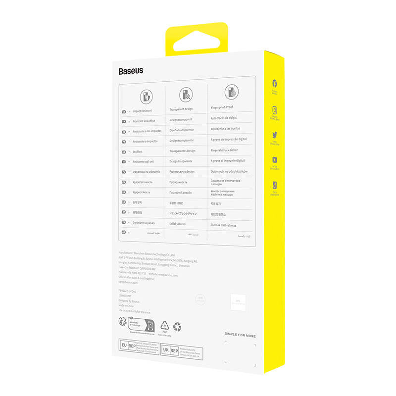 Telefonfoder til iP 13 PRO Baseus OS-Lucent-serien (klart)