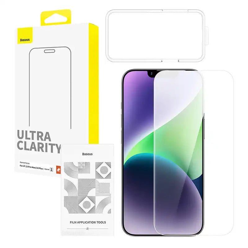 Skærm beskytter af hærdet glas Baseus OS Diamond Series HD til Iphone 13 Pro Max/14 Plus (klart)