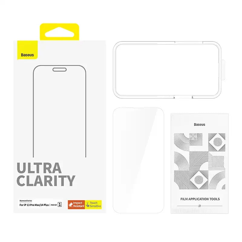 Skærm beskytter af hærdet glas Baseus OS Diamond Series HD til Iphone 13 Pro Max/14 Plus (klart)