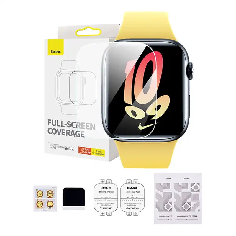 Baseus 44 mm beskyttelsesfolie til AP Watch 4/5/6/SE/SE 2, klar