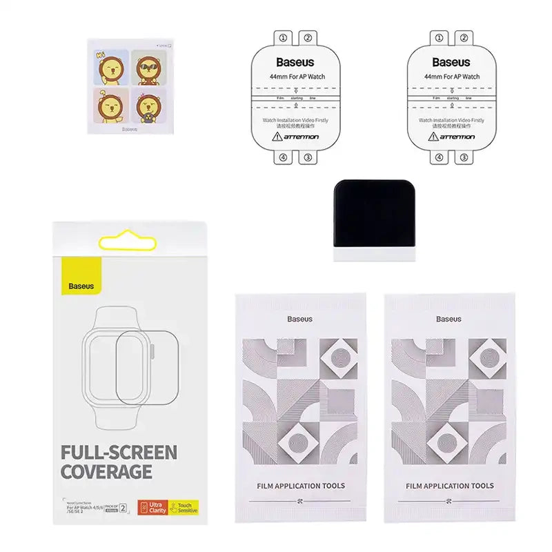 Baseus 44 mm beskyttelsesfolie til AP Watch 4/5/6/SE/SE 2, klar