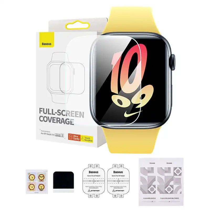 Baseus 41mm beskyttende film til AP Watch 7/8, klar
