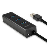 Axagon HUE-S2BP interface hub USB 3.2 Gen 1 (3.1 Gen 1) Type-A 5000 Mbit/s Sort