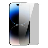 Privacy temperet glas Baseus Iphone 14 Pro Max (2 stykker) med 2 rengøringssæt og støvsikret installationsværktøj
