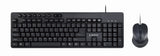 Gembird KBS-UM-04 tastatur Mus inkluderet Universel USB QWERTY US engelsk Sort