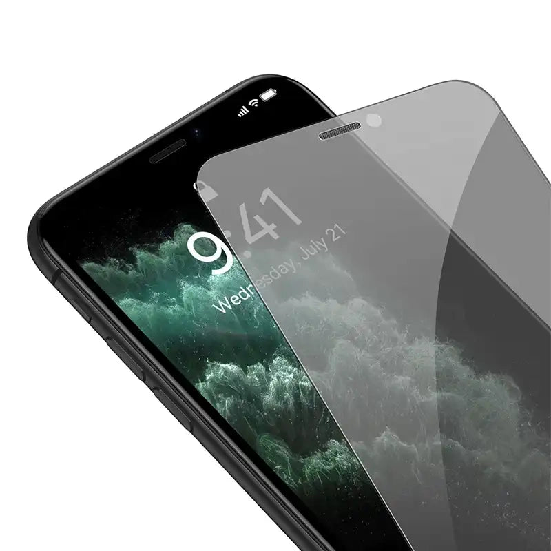 Baseus Crystal Privacy Protection hærdet glas 0,3 mm til iPhone X/XS