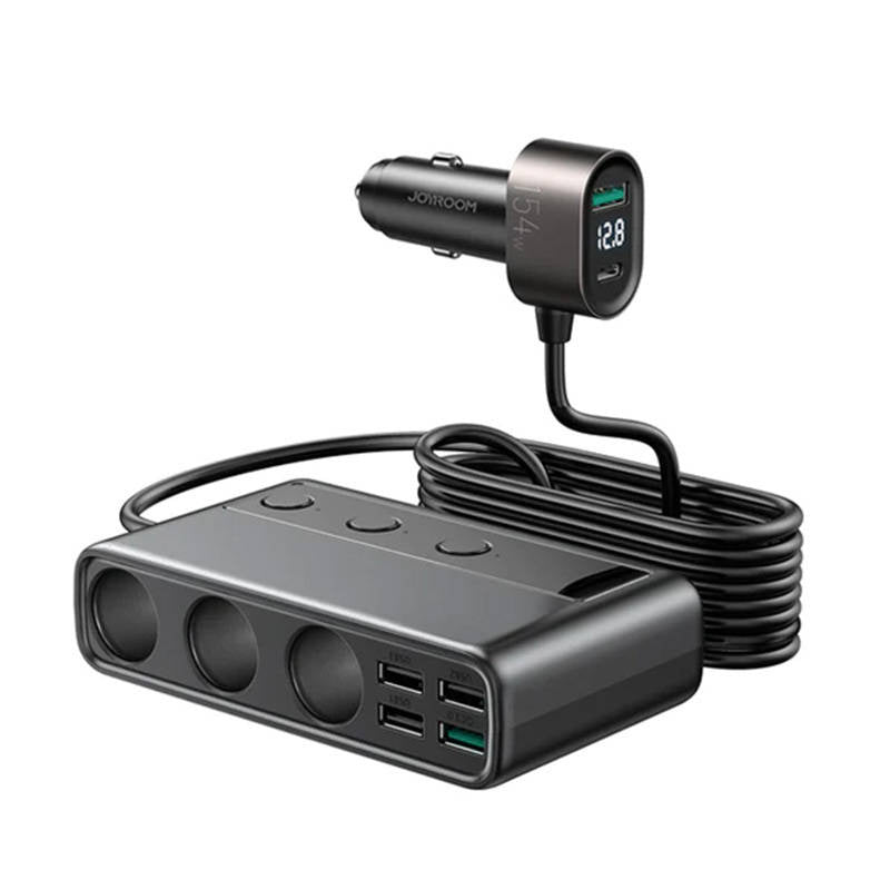 Biloplader JOYROOM JR-CL06 Multi-Port (sort)