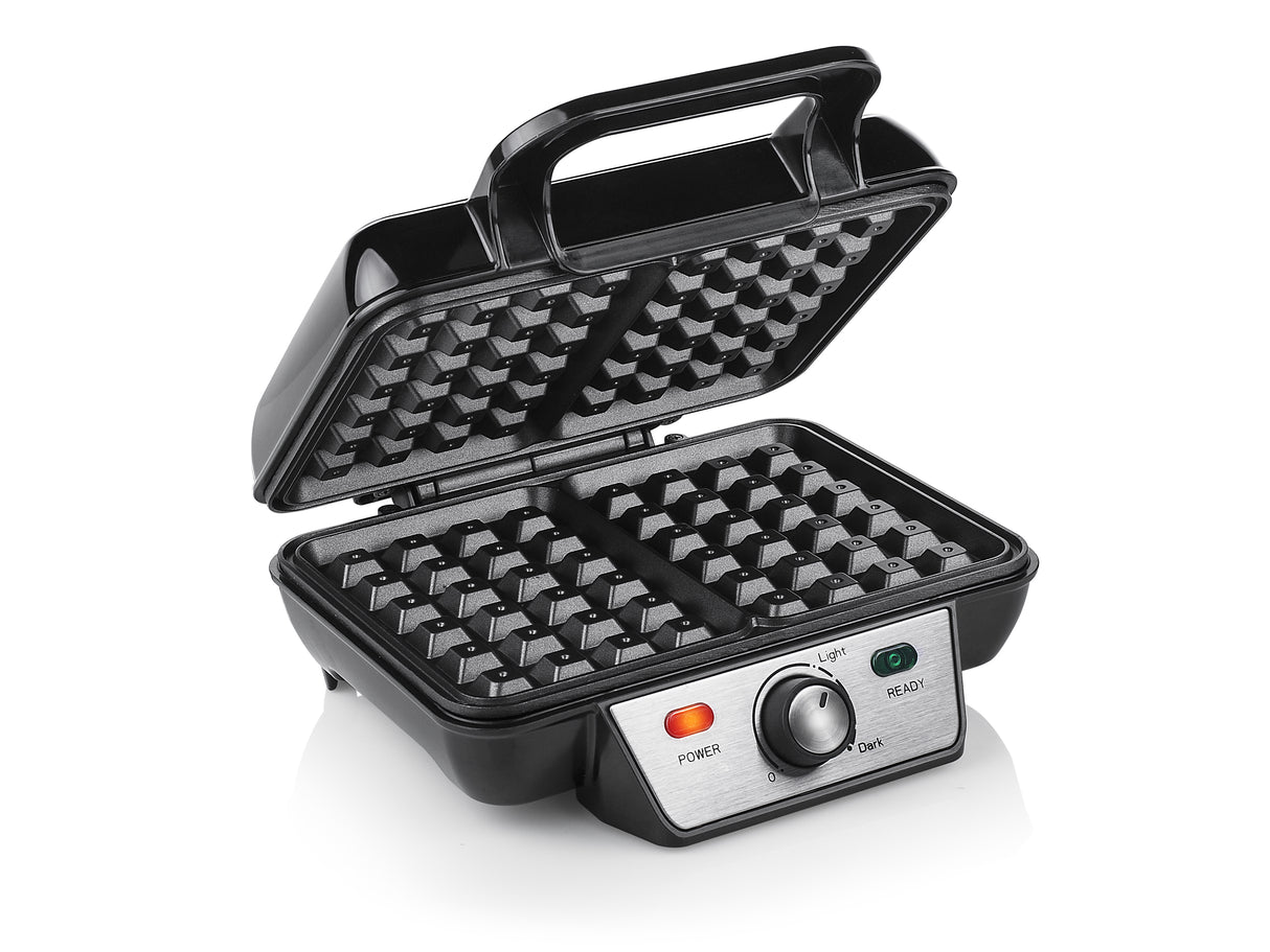 Tristar WF-2195 vaffeljern 2 vaffel/vafler 1000 W Sort, Rustfrit stål