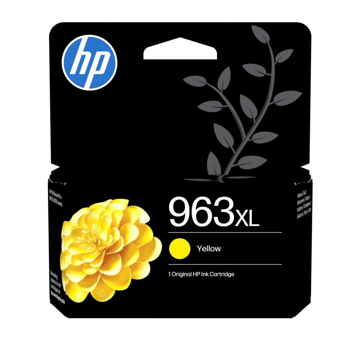 HP 963XL Gul 1600 sider Blæk 3JA29AE
