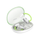Baseus Eli Sport 1 Headset True Wireless Stereo (TWS) Ørekrog, Open-ear Opkald/musik USB Type-C Bluetooth Lysegrøn, Hvid