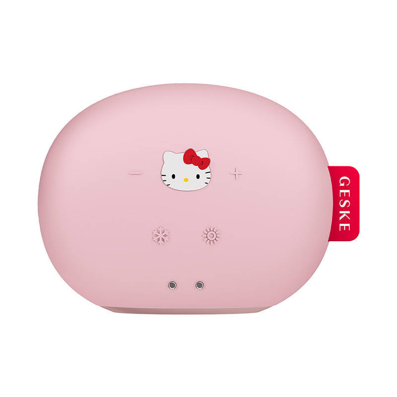 Sonic Facial Massager Warm & Cool 8in1 Geske med APP (Hello Kitty pink)