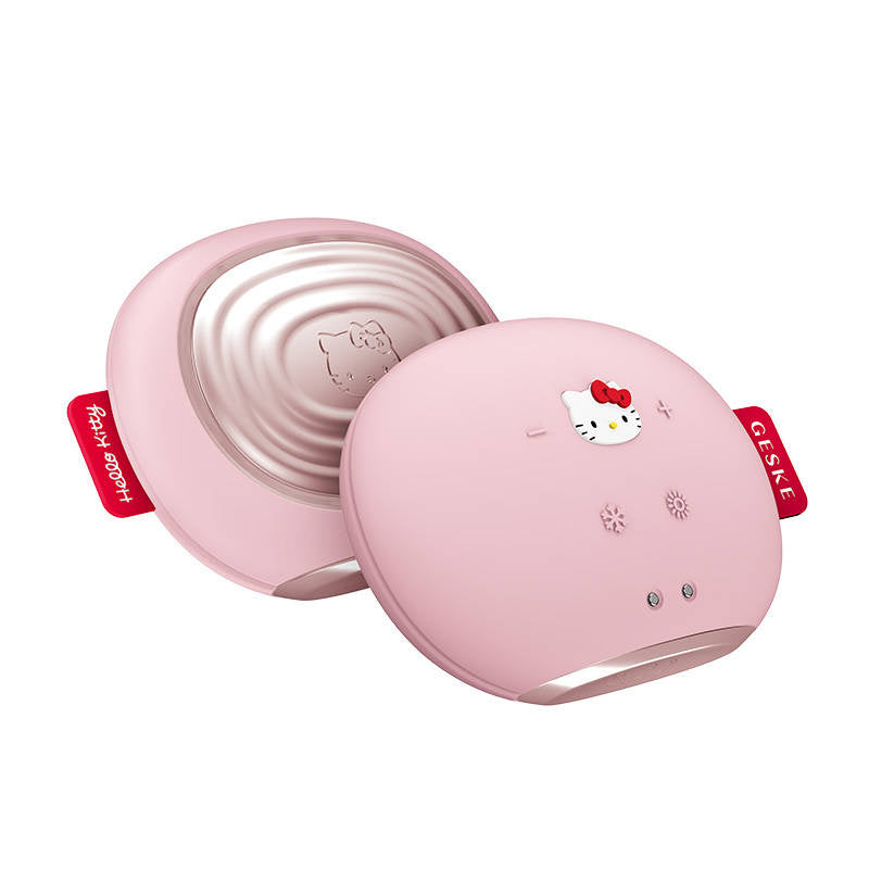 Sonic Facial Massager Warm & Cool 8in1 Geske med APP (Hello Kitty pink)