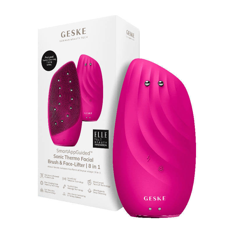 Sonic Thermo Ansigtsbørste & Ansigtsløfter 8in1 Geske med APP (magenta)