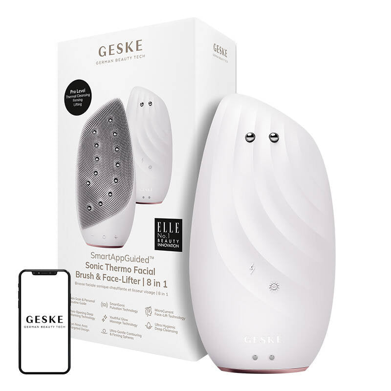 Sonic Thermo Ansigtsbørste & Ansigtsløfter 8in1 Geske med APP (starlight)
