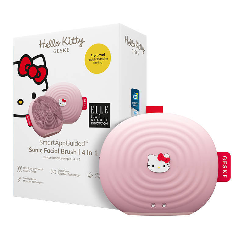 Ansigtsrensning Sonic Brush 4in1 Geske med APP (Hello Kitty pink)