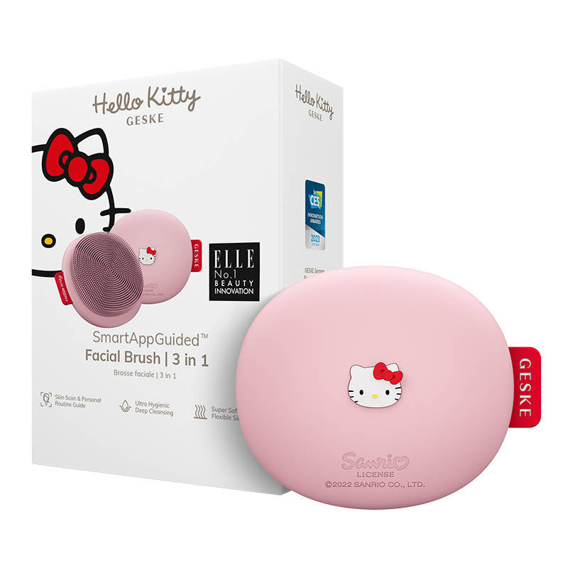 Ansigtsrens 3in1 Geske med APP (Hello Kitty pink)