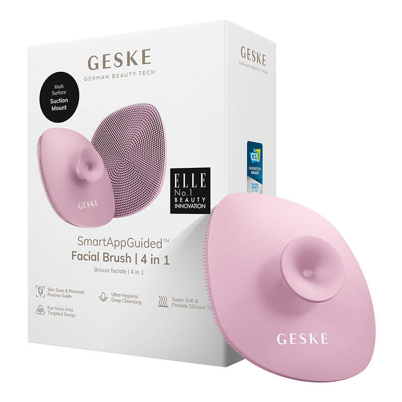 Ansigtsrens 4in1 med håndtag Geske med APP (rosa)