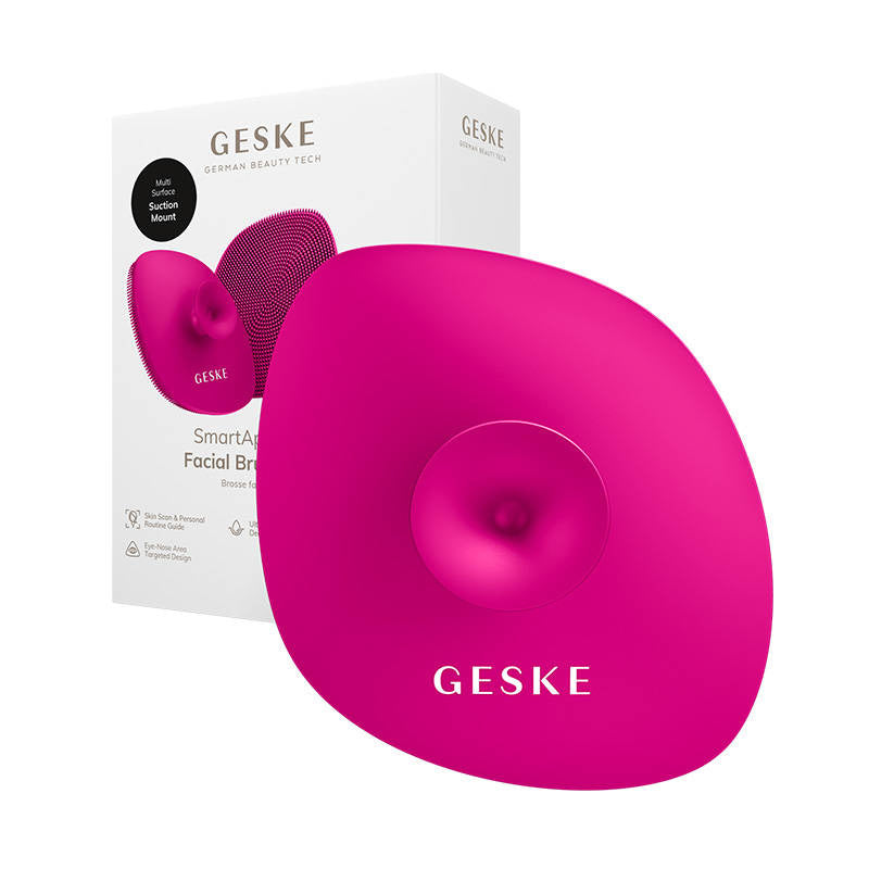 Ansigtsrens 4in1 med håndtag Geske med APP (magenta)