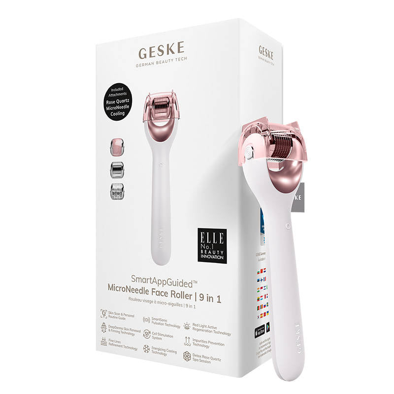 Micro Needle Face Roller 9in1 Geske med APP (stjernelys)
