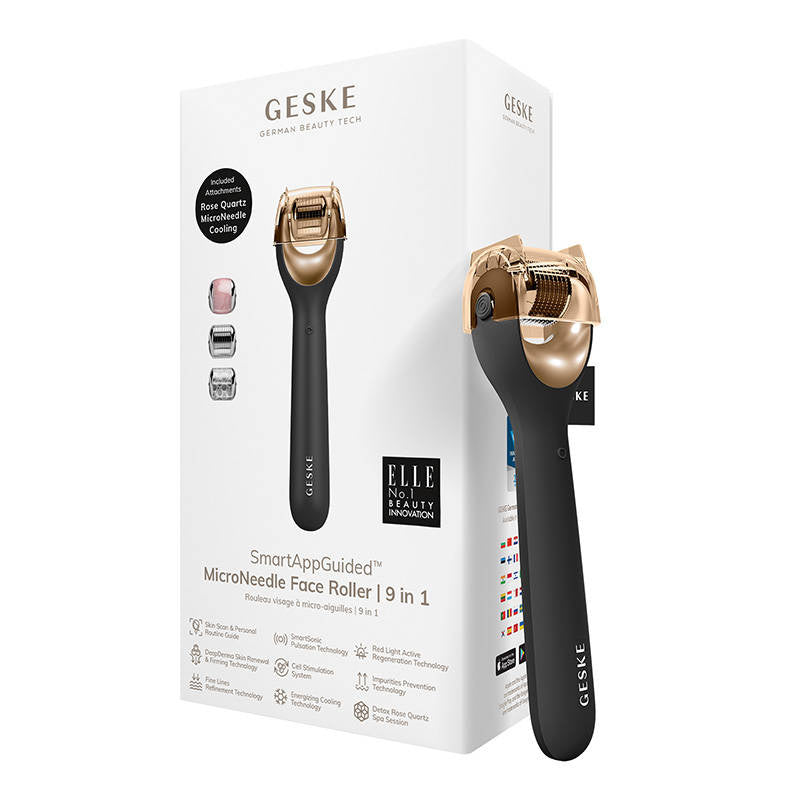 Micro Needle Face Roller 9in1 Geske med APP (grå)