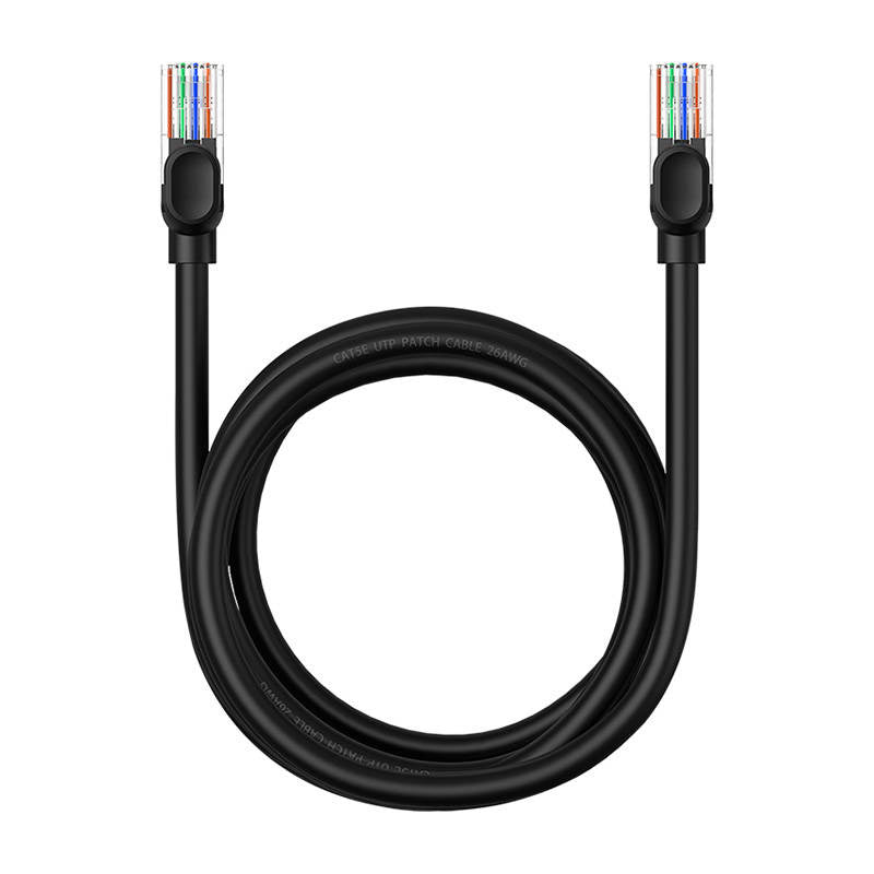 Baseus Ethernet CAT5, 2m netværkskabel (sort)