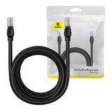 Baseus Ethernet CAT5, 5m netværkskabel (sort)