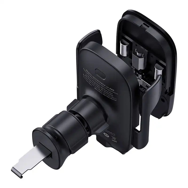 Trådløs opladning Bil Mount Baseus MilkyWay Pro 15W (sort)