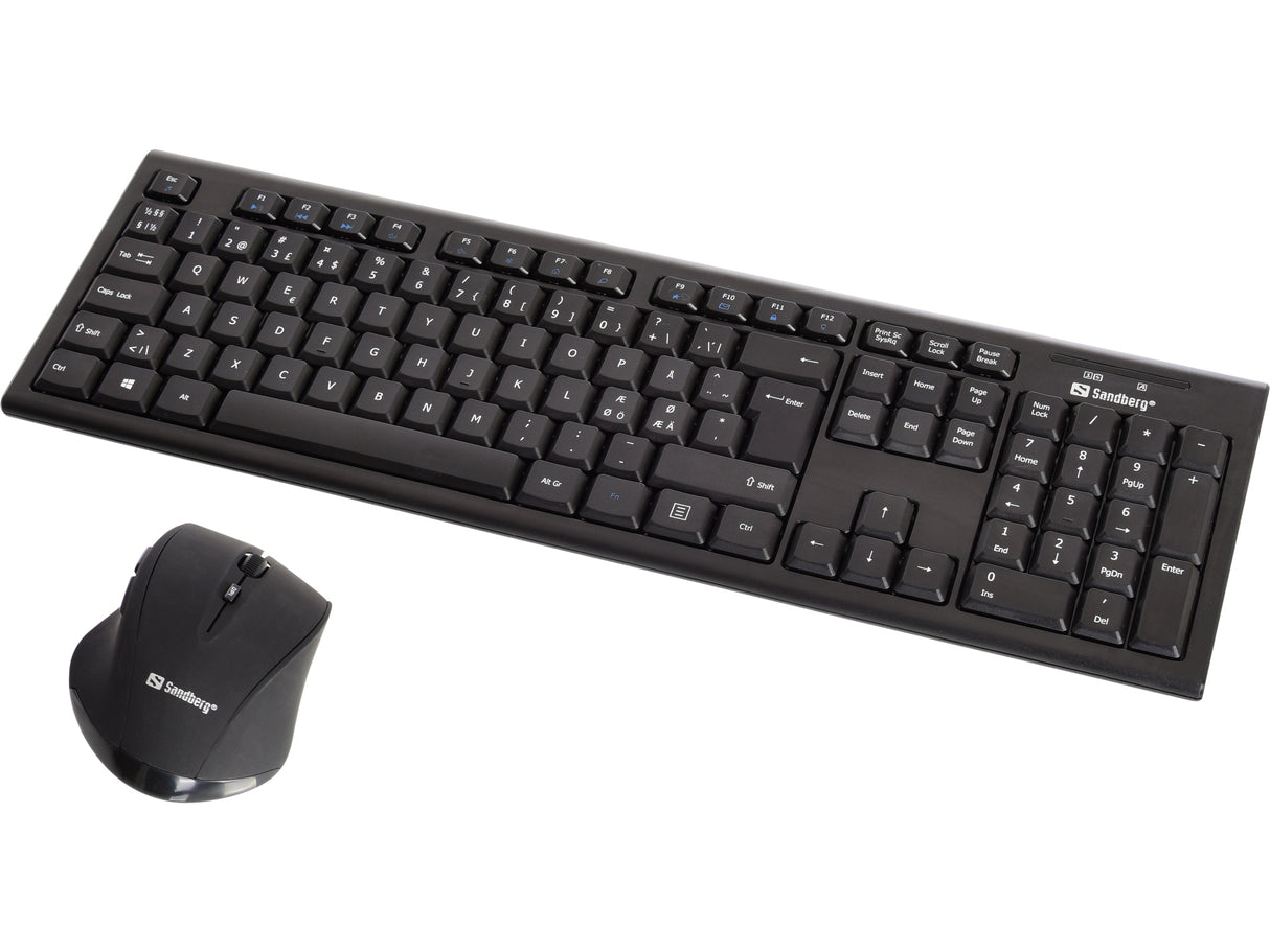 Wireless Office Desktop Set, Black (Nordic)