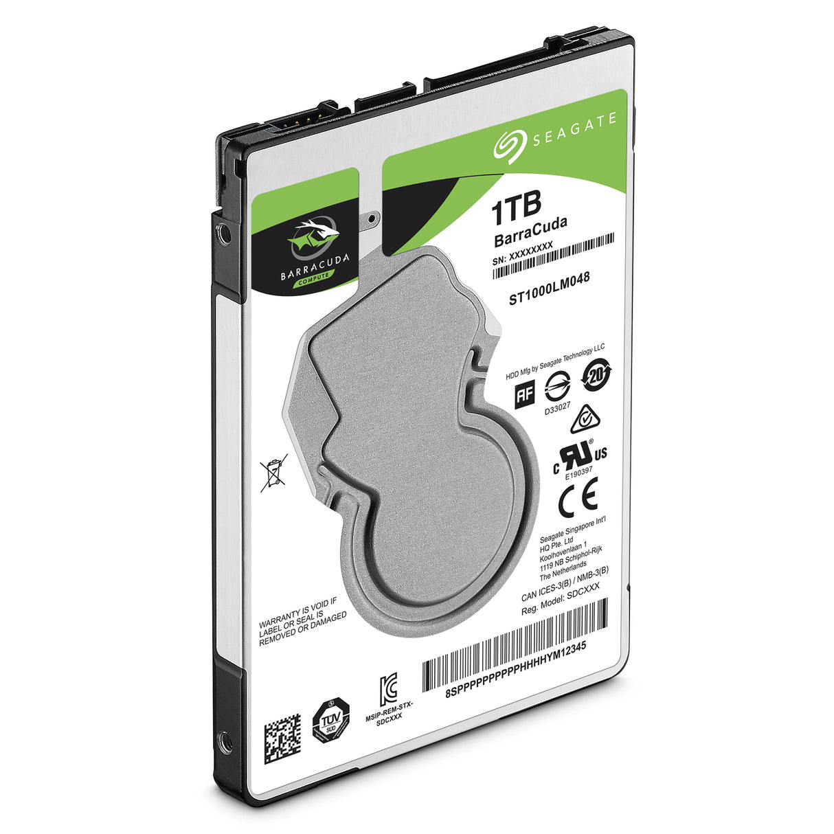 Seagate Barracuda 2.5" harddisk 1 TB 5400 rpm 128 MB 2.5" Serial ATA III