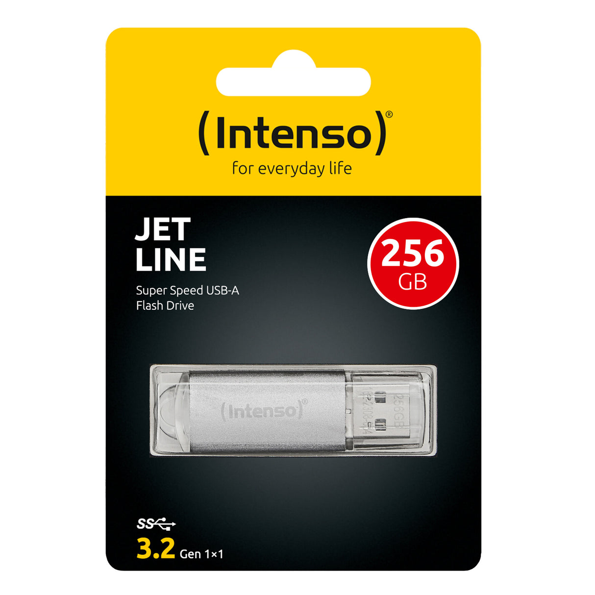 Intenso MEMORY DRIVE FLASH USB3.2/256GB 3541492 USB-nøgle USB Type-A 3.2 Gen 1 (3.1 Gen 1) Sølv