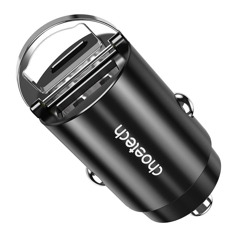 1x USB-A, 1x USB-C 30W PD 3.0 (sort)