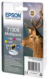 Epson T1306 Multipack Gul Cyan Magenta Blæk C13T13064012