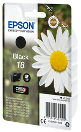 Epson Daisy C13T18014012 blækpatron 1 stk Original Standard udbytte Sort