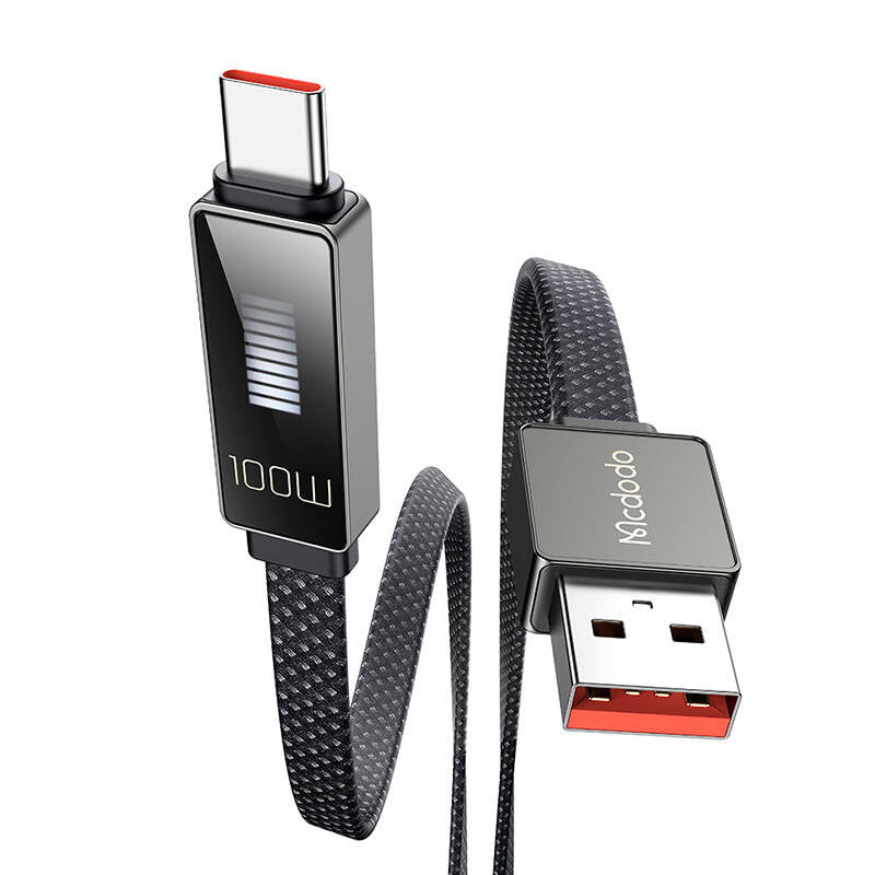 Kabel Mcdodo CA-4980 USB til USB-C med display 1,2 m (sort)