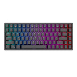 Trådløst mekanisk tastatur Royal Kludge RK84 RGB, Rød switch (sort)