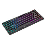 Trådløst mekanisk tastatur Royal Kludge RK84 RGB, Brunt stik (sort)