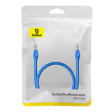 Rund kabel Baseus Ethernet RJ45, Cat.6, 0,5 m (blå)