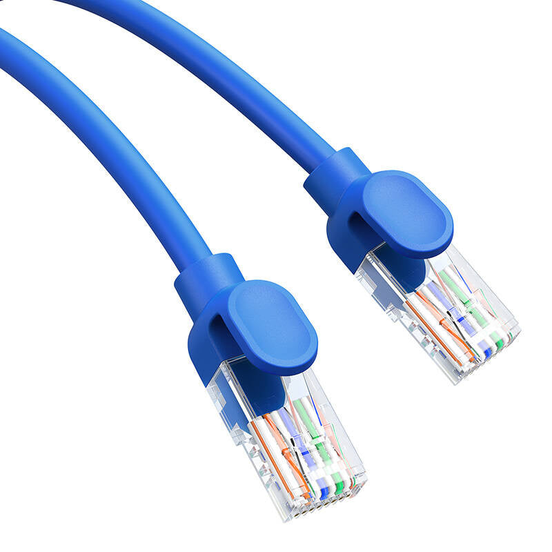 Rund kabel Baseus Ethernet RJ45, Cat.6, 0,5 m (blå)