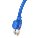 Rund kabel Baseus Ethernet RJ45, Cat.6, 0,5 m (blå)