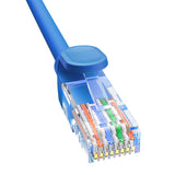 Rund kabel Baseus Ethernet RJ45, Cat.6, 0,5 m (blå)