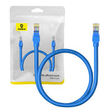 Rund kabel Baseus Ethernet RJ45, Cat.6, 0,5 m (blå)