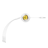 Opladningskabel 3w1 Baseus USB til USB-C, USB-M, Lightning 3,5A, 1,1m (hvid)